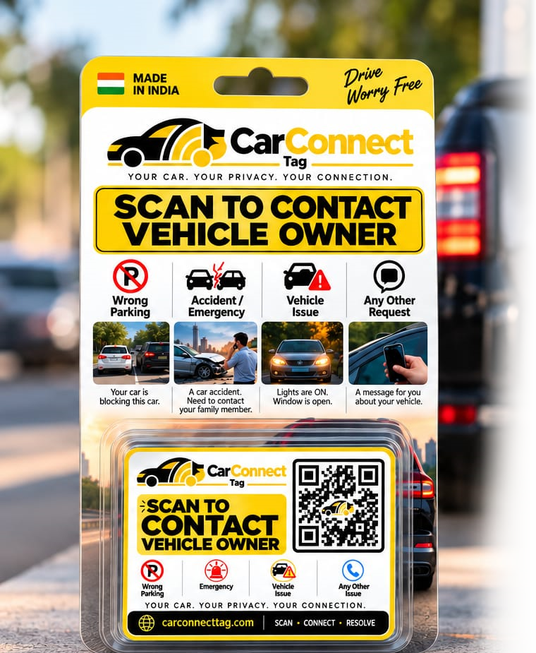 CarConnect Smart Vehicle Contact Tag Retail Pack